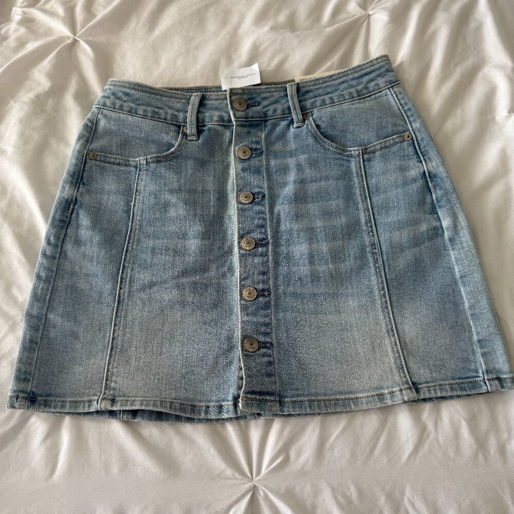 American Eagle Hi-Rise A-Line Skirt Super Stretch